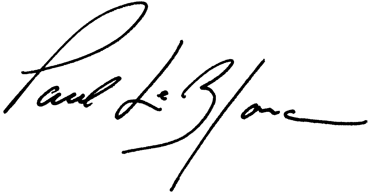 Paul LeBlanc Signature