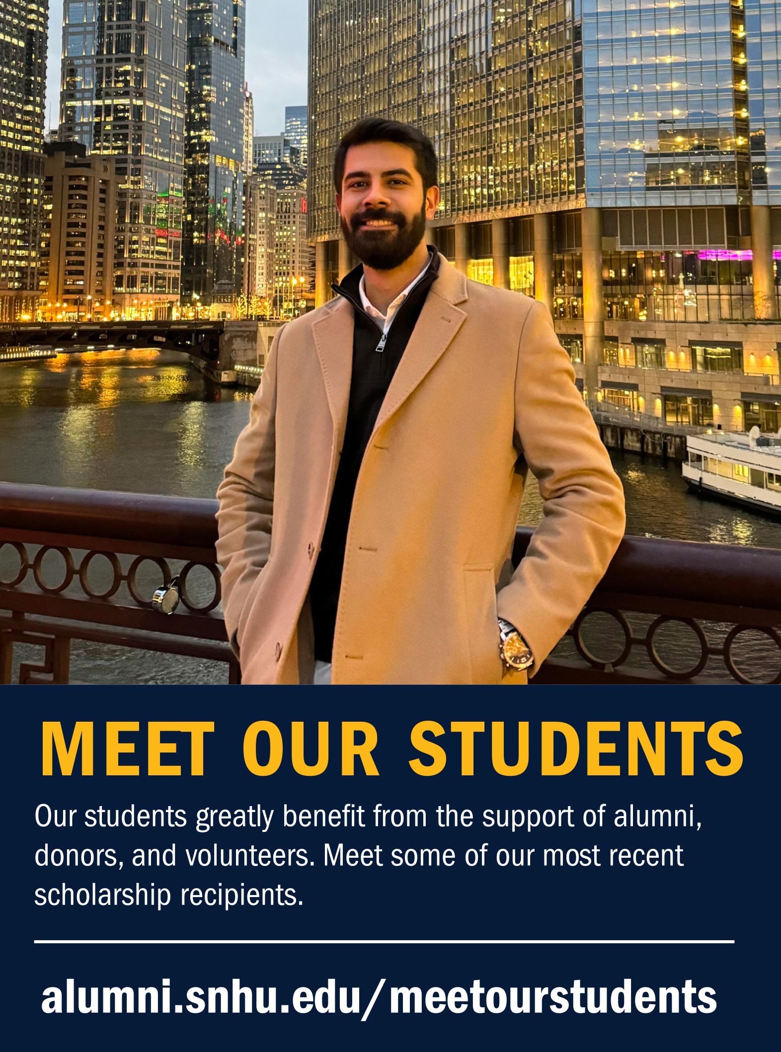 Meet Our Student, Our students greatly benefit from the support of alumni, donors, and volunteers. Meet some of our most recent scholarship recipients. 