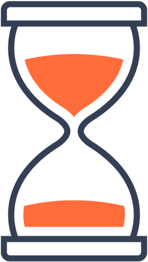 hour glass vector icon
